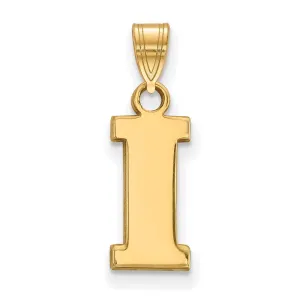 10k Gold University of Iowa Letter I Small Pendant
