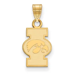 10k Gold University of Iowa Small Pendant