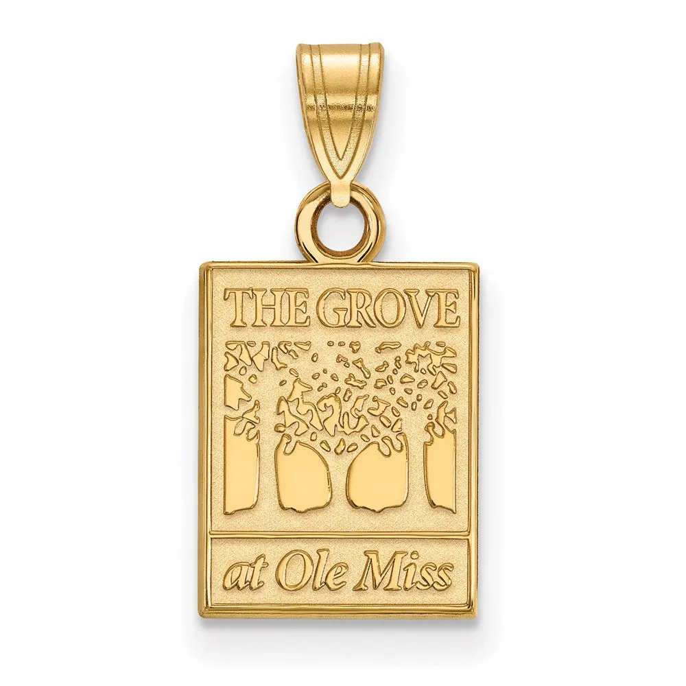10k Gold University of Mississippi The Grove at Ole Miss Small Pendant