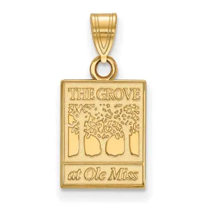 10k Gold University of Mississippi The Grove at Ole Miss Small Pendant