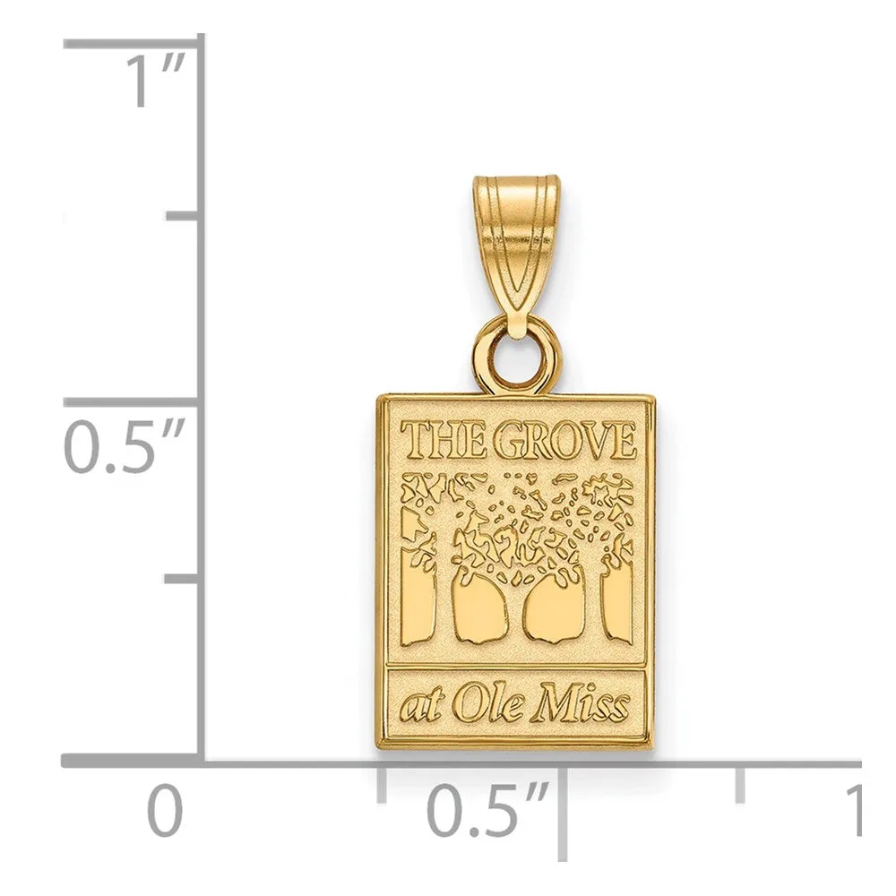 10k Gold University of Mississippi The Grove at Ole Miss Small Pendant