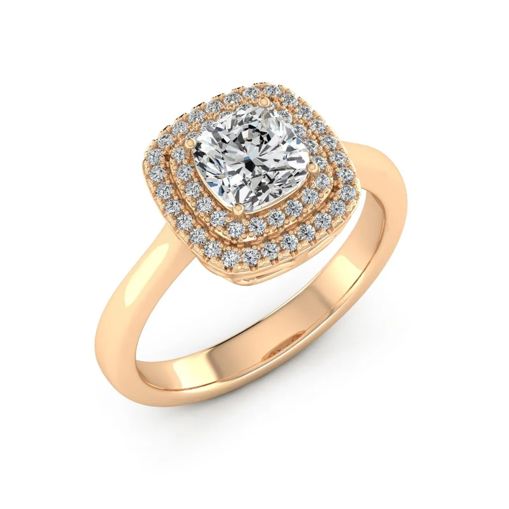 1.34 d.e.w cts Heather Moissanite Ring