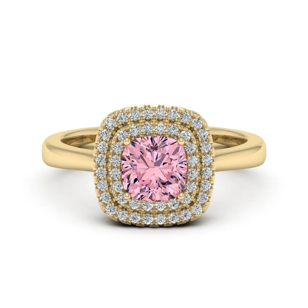 1.34 d.e.w cts Heather Moissanite Ring
