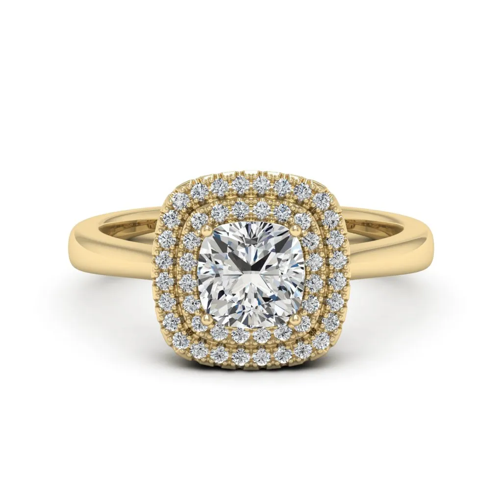 1.34 d.e.w cts Heather Moissanite Ring