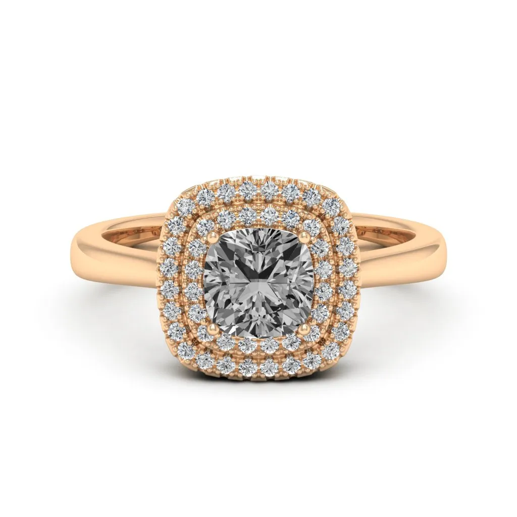 1.34 d.e.w cts Heather Moissanite Ring