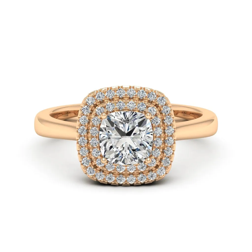 1.34 d.e.w cts Heather Moissanite Ring