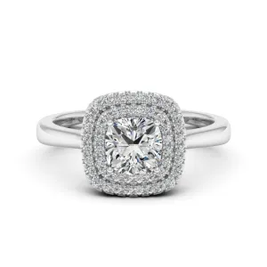 1.34 d.e.w cts Heather Moissanite Ring