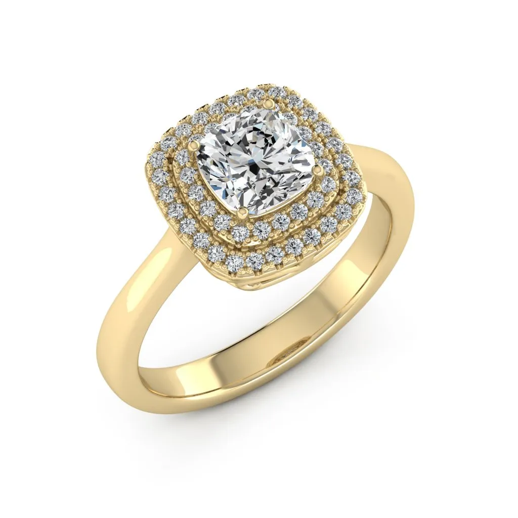 1.34 d.e.w cts Heather Moissanite Ring