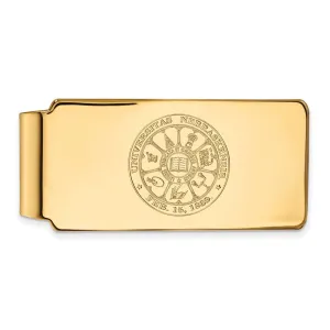 14k Gold University of Nebraska Crest Money Clip