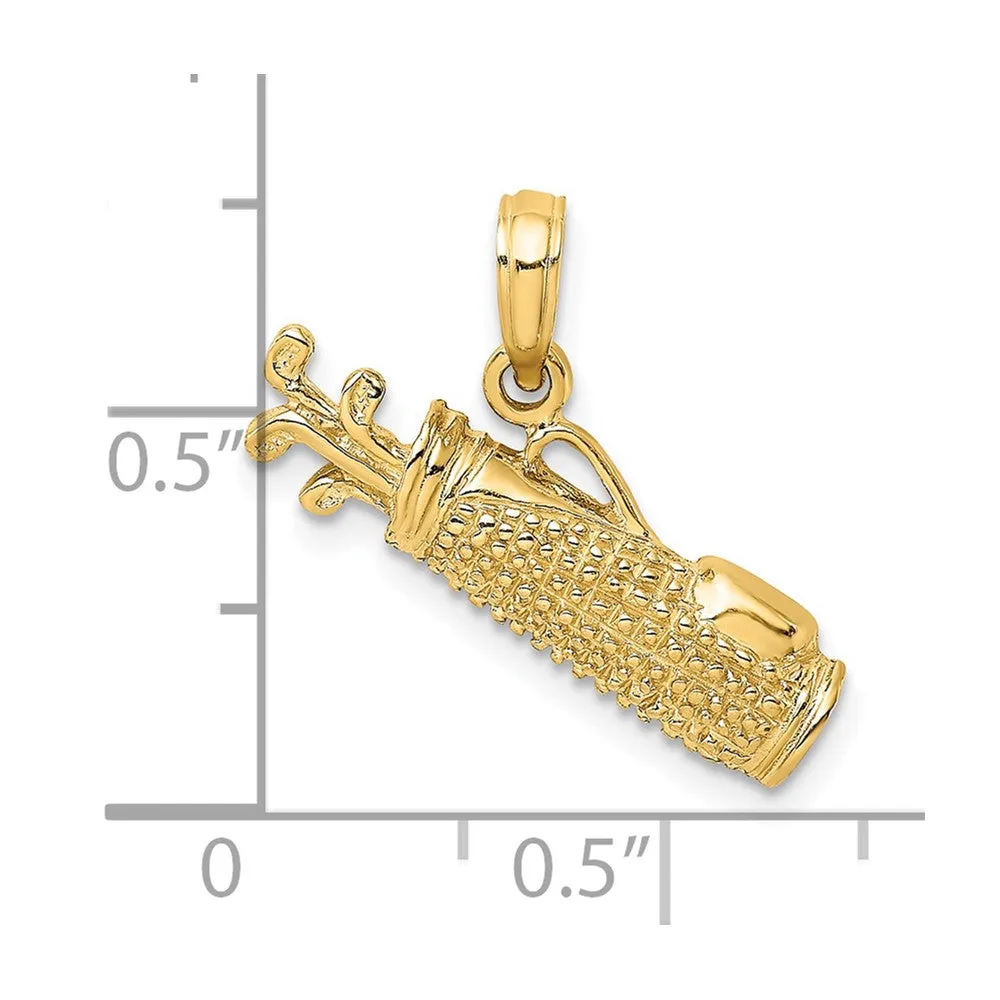 14k Golf Bag Charm