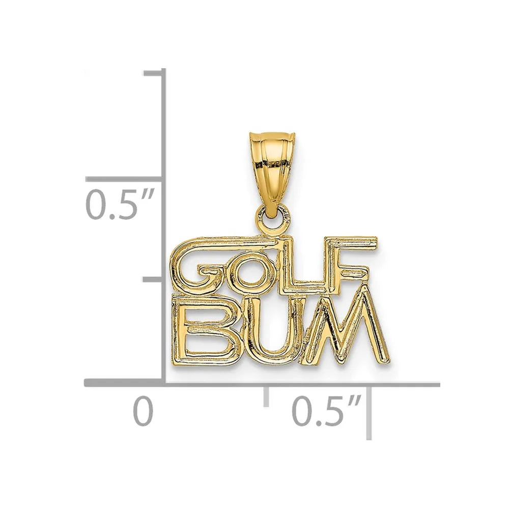 14K GOLF BUM Charm