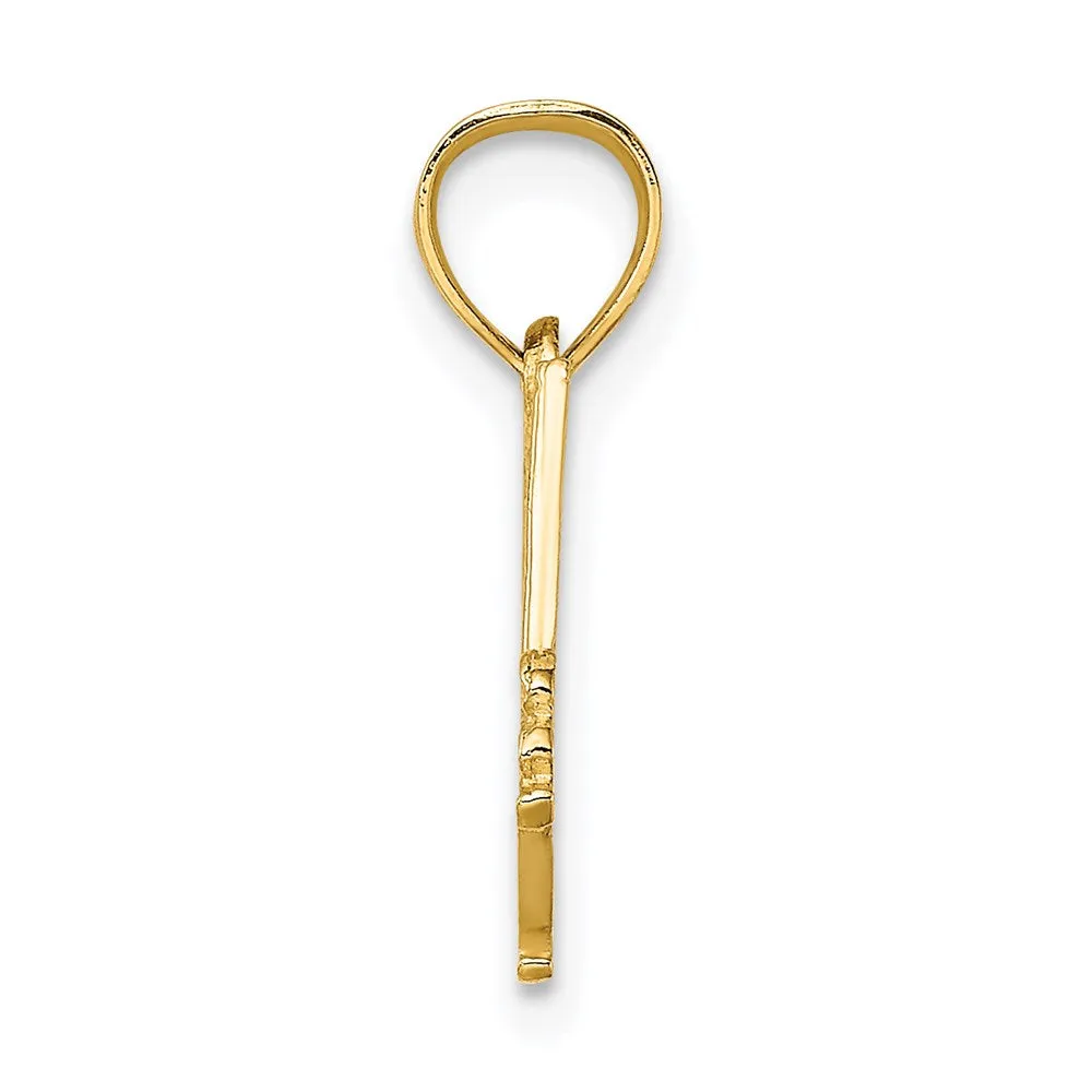 14K I LOVE HOCKEY Charm