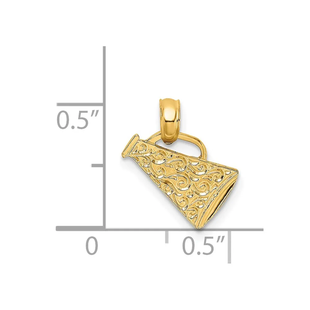 14k Megaphone with Handle Charm
