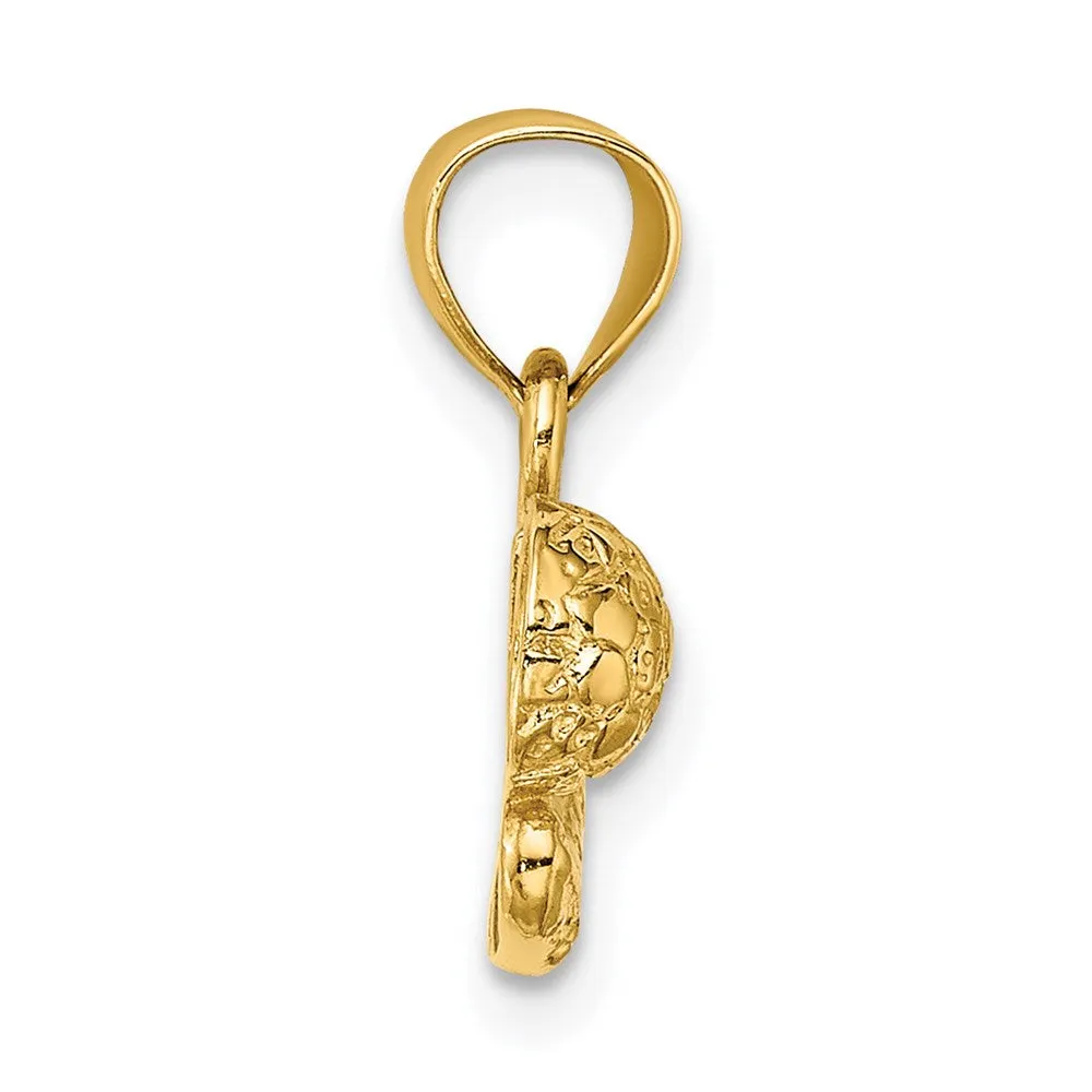 14k Soccer Ball w/Shoe Charm