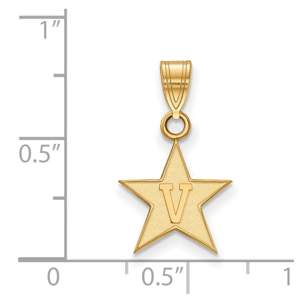 14ky Vanderbilt University Small Pendant