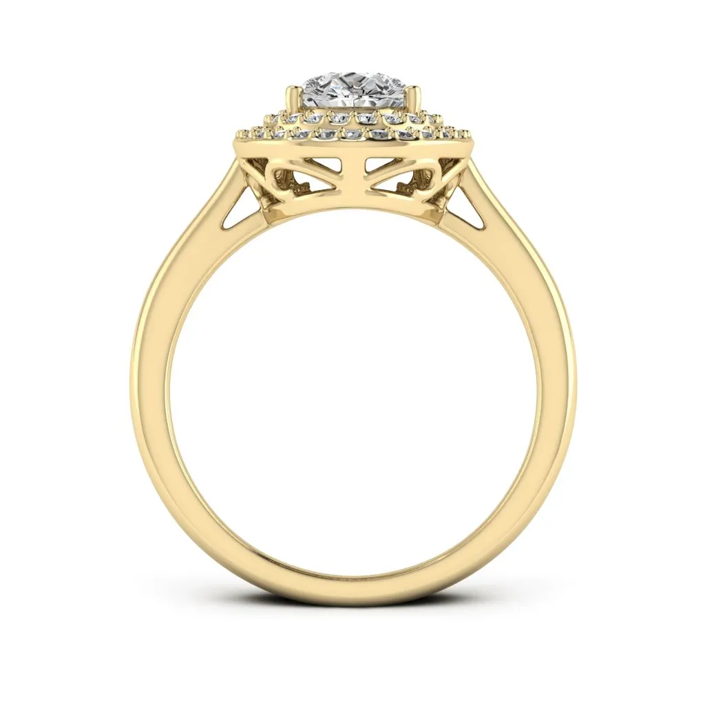 1.77 d.e.w cts Heather Moissanite Ring