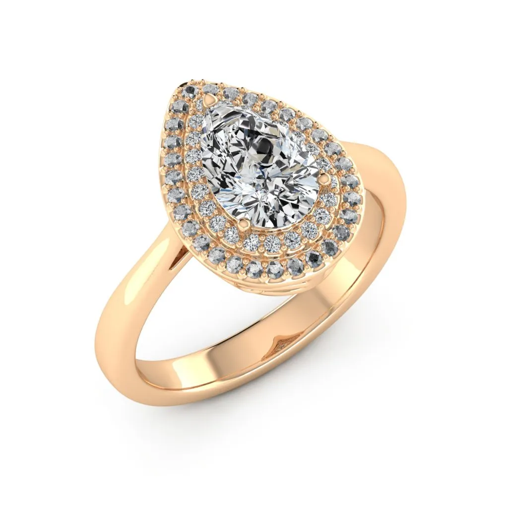 1.77 d.e.w cts Heather Moissanite Ring