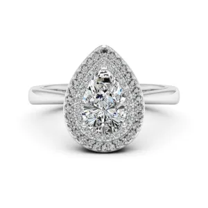 1.77 d.e.w cts Heather Moissanite Ring