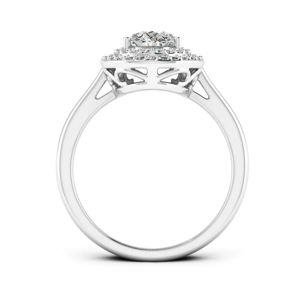 1.77 d.e.w cts Heather Moissanite Ring