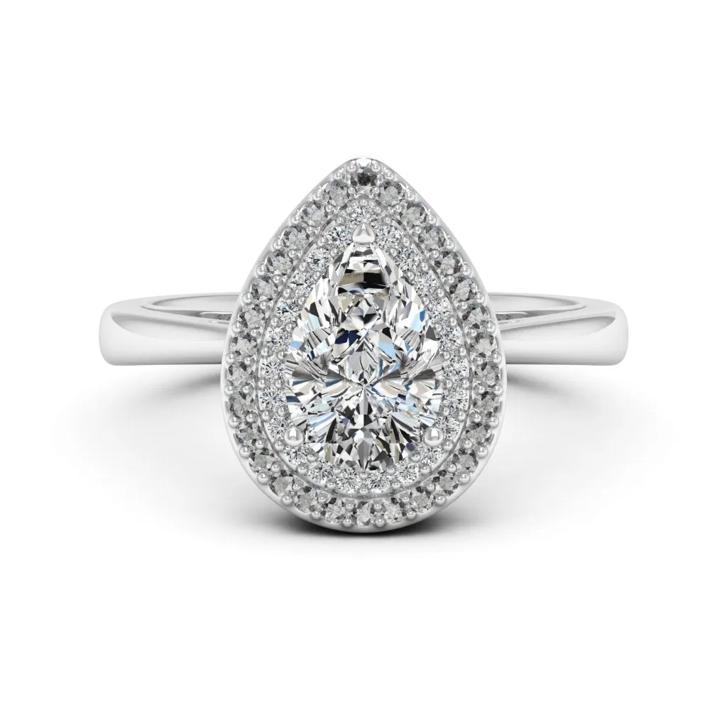 1.77 d.e.w cts Heather Moissanite Ring