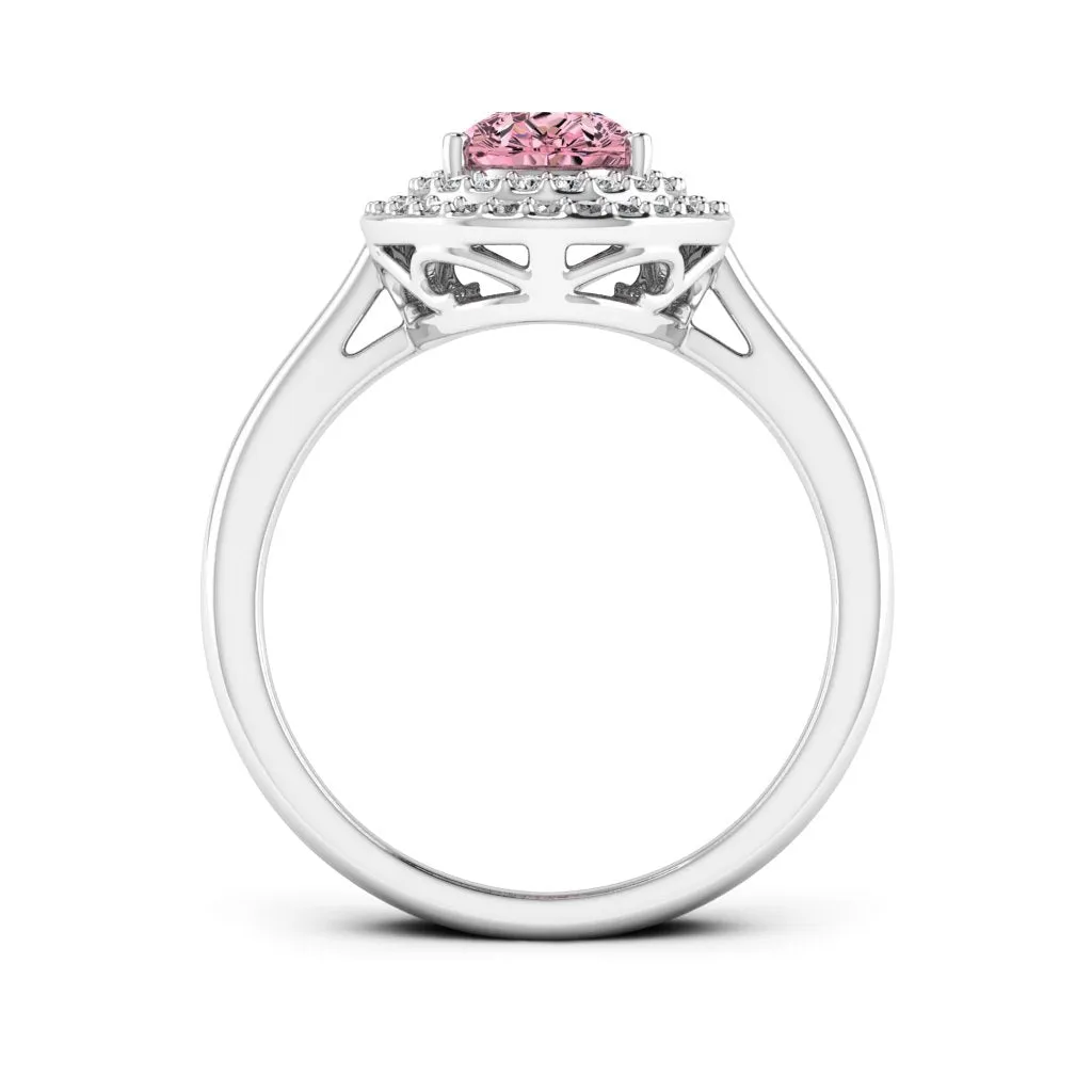 1.77 d.e.w cts Heather Moissanite Ring