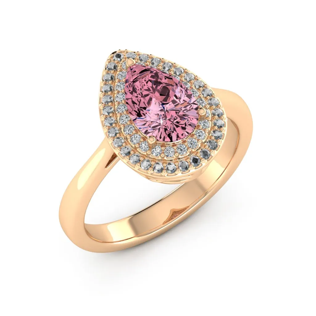 1.77 d.e.w cts Heather Moissanite Ring