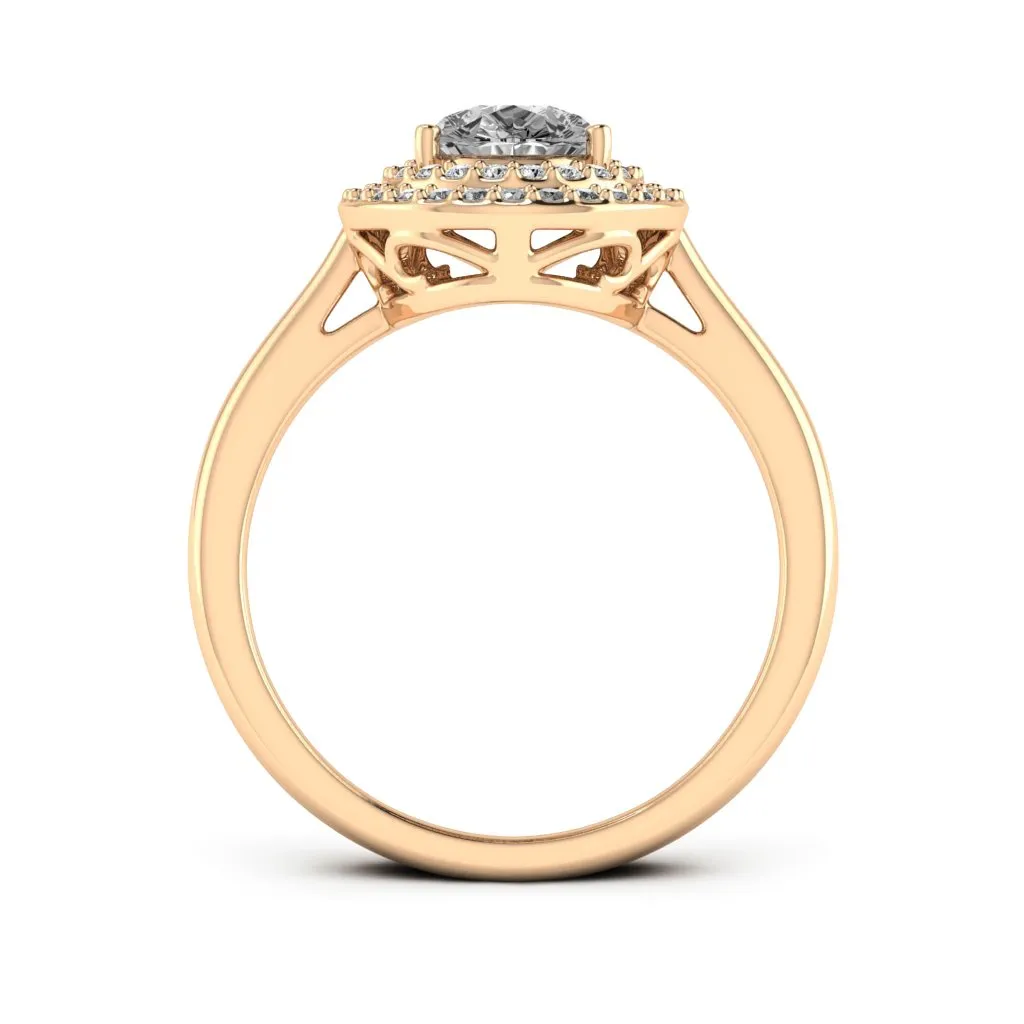 1.77 d.e.w cts Heather Moissanite Ring