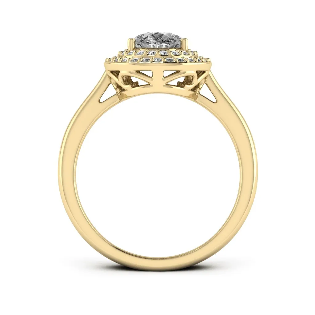 1.77 d.e.w cts Heather Moissanite Ring