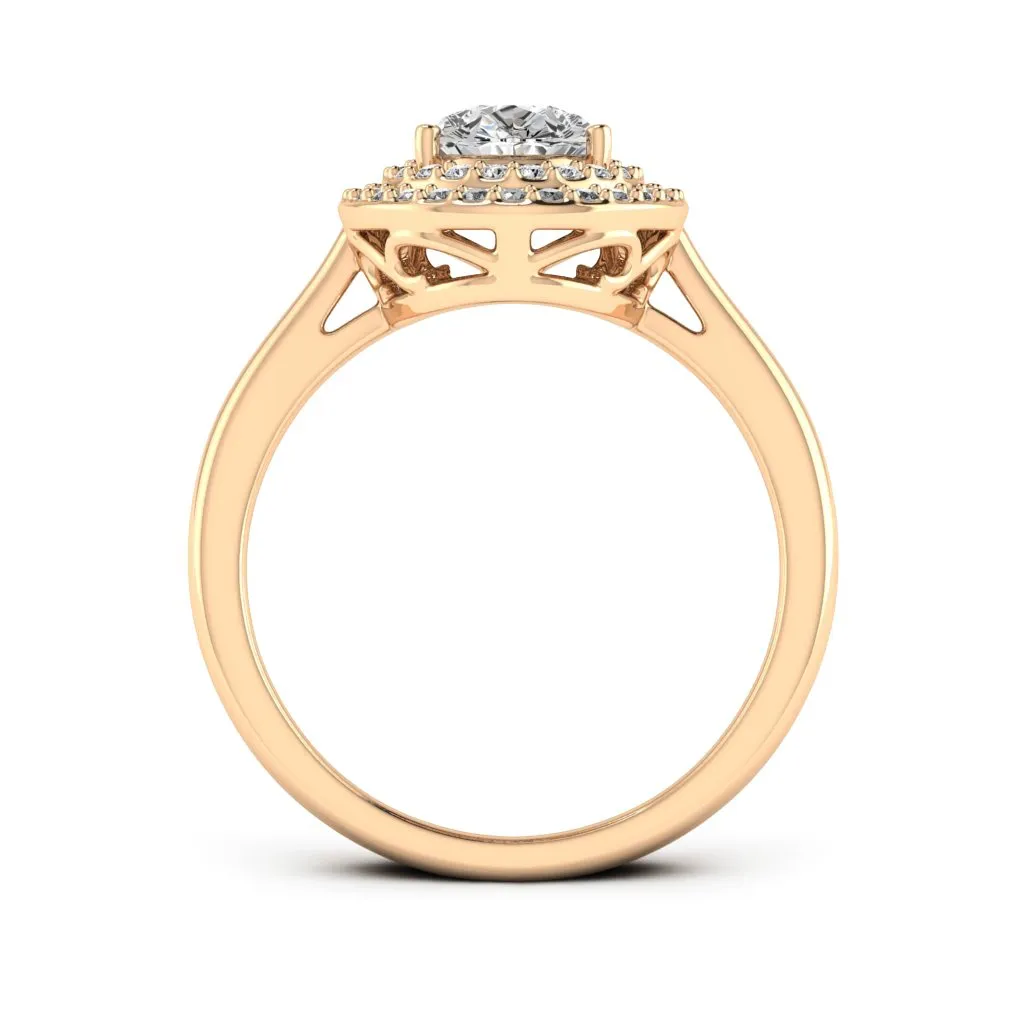 1.77 d.e.w cts Heather Moissanite Ring