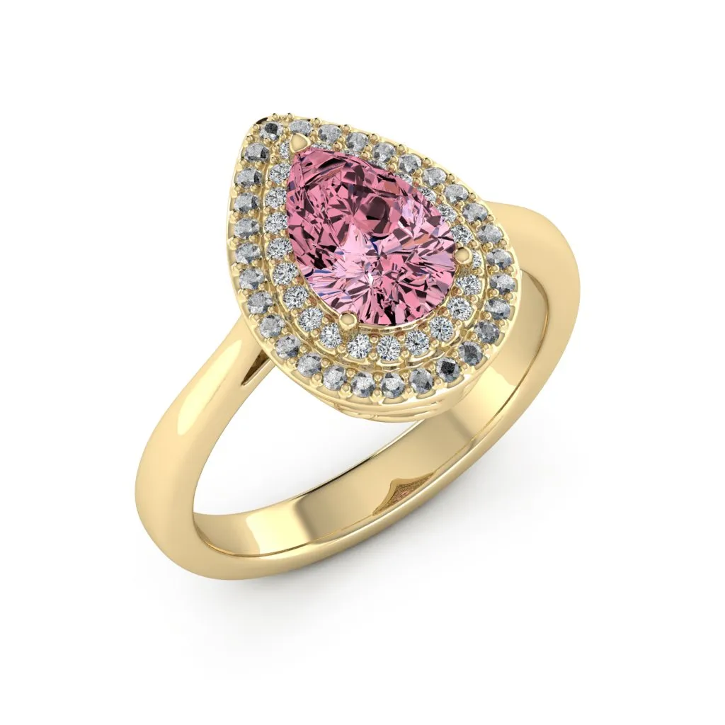 1.77 d.e.w cts Heather Moissanite Ring