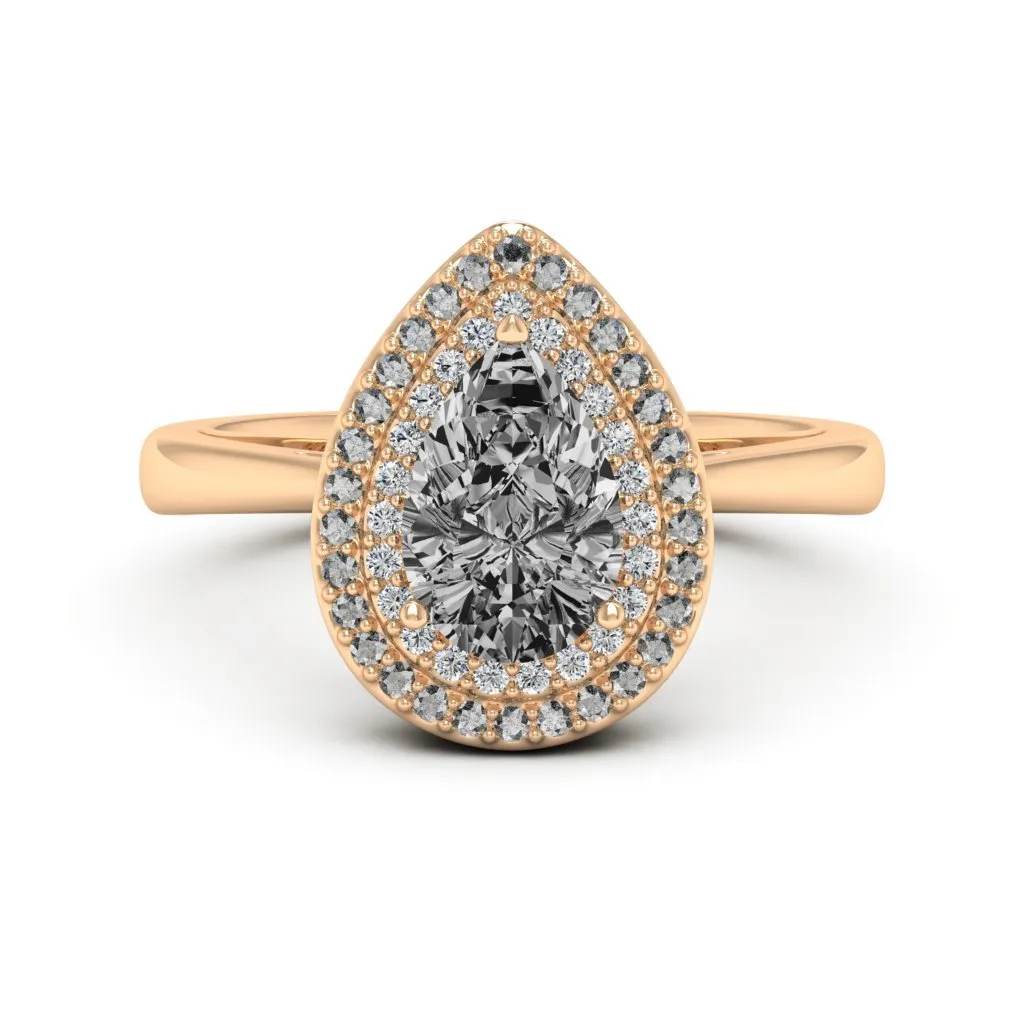 1.77 d.e.w cts Heather Moissanite Ring