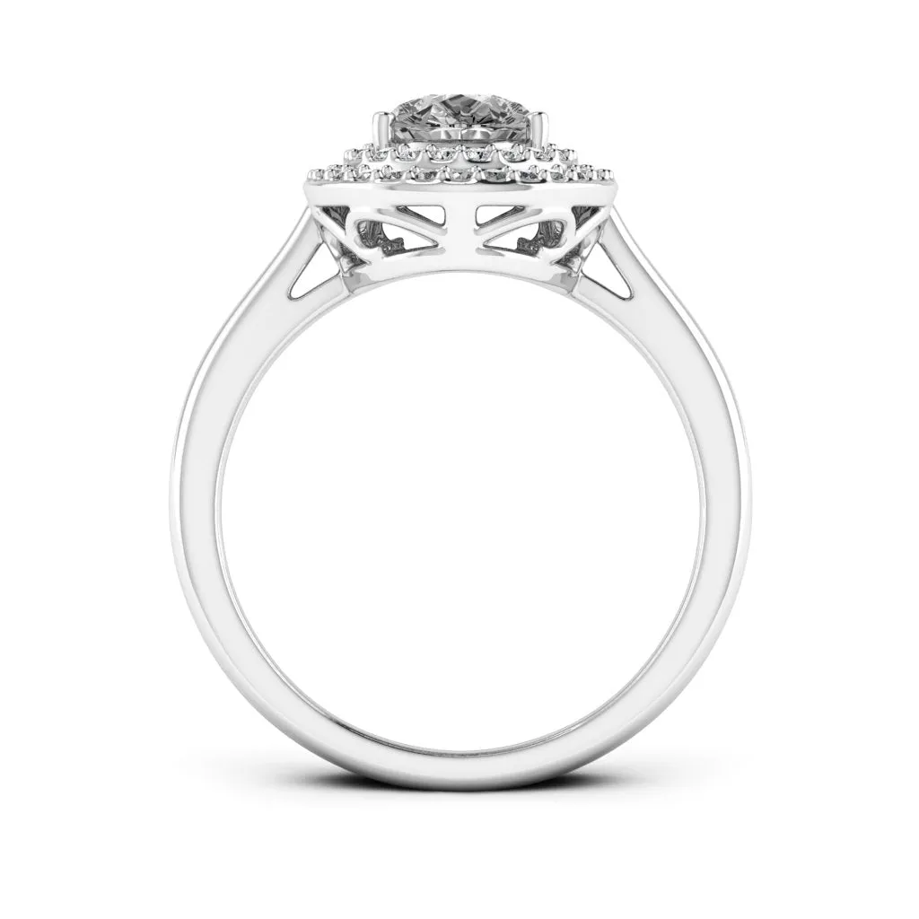 1.77 d.e.w cts Heather Moissanite Ring