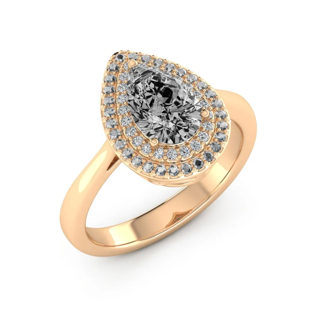 1.77 d.e.w cts Heather Moissanite Ring