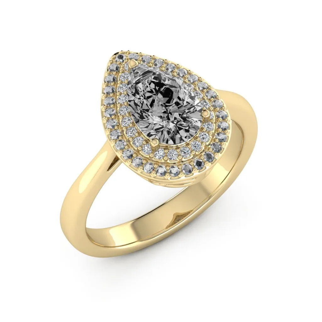 1.77 d.e.w cts Heather Moissanite Ring