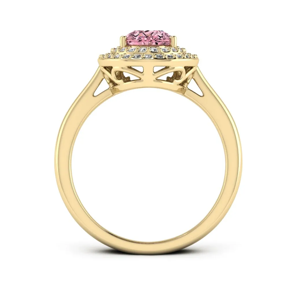1.77 d.e.w cts Heather Moissanite Ring