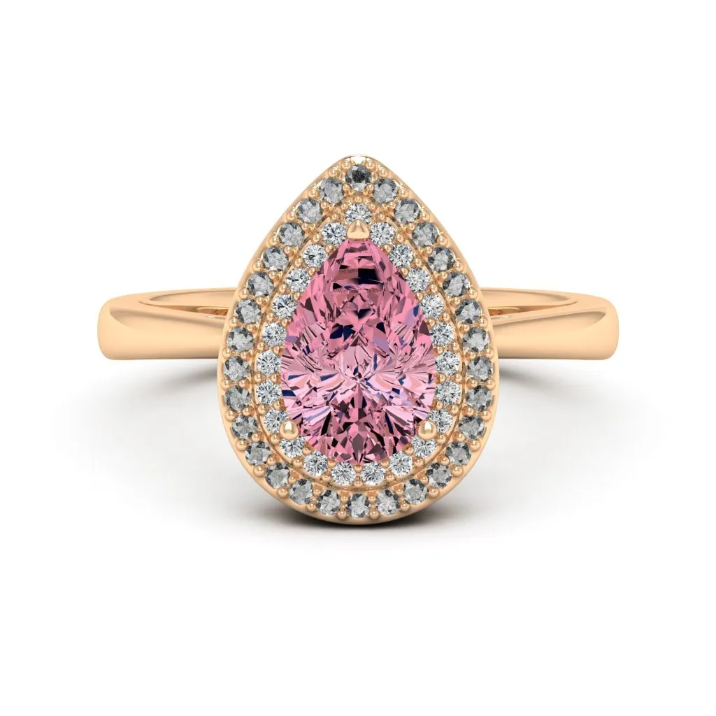 1.77 d.e.w cts Heather Moissanite Ring