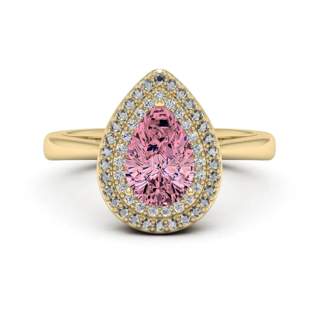 1.77 d.e.w cts Heather Moissanite Ring