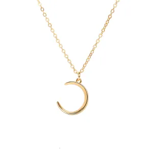 18K Gold-Plated Moon Pendant Necklace