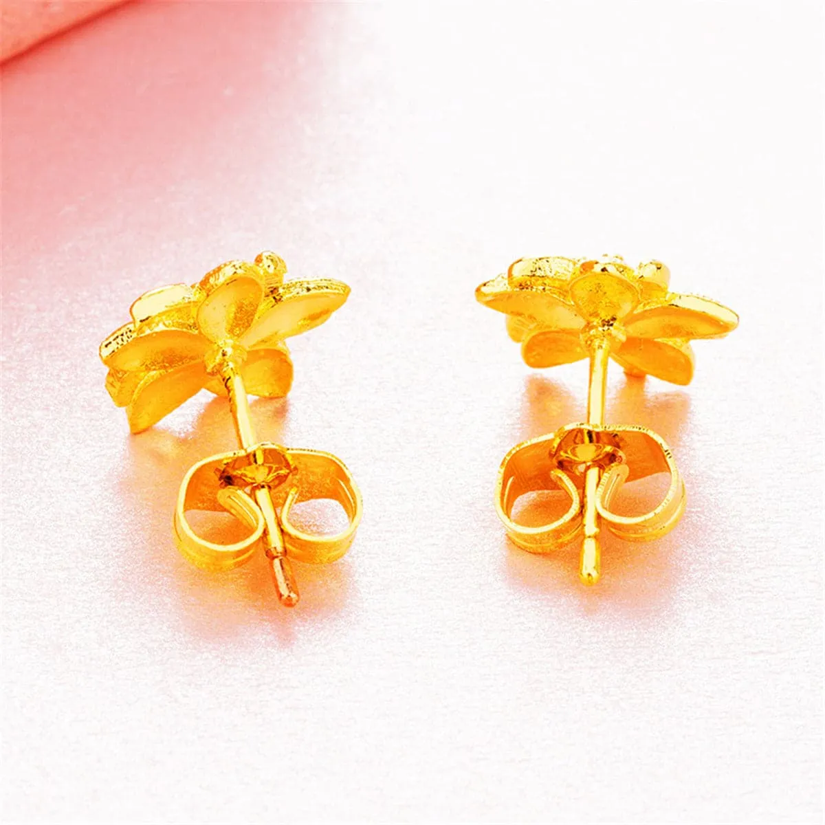 24K Gold-Plated Bauhinia Stud Earrings