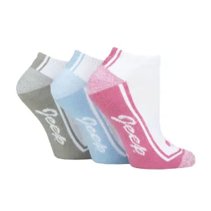 3 Pack Ladies Performance Trainer Socks | Outdoor Cushioned Low Cut Socks