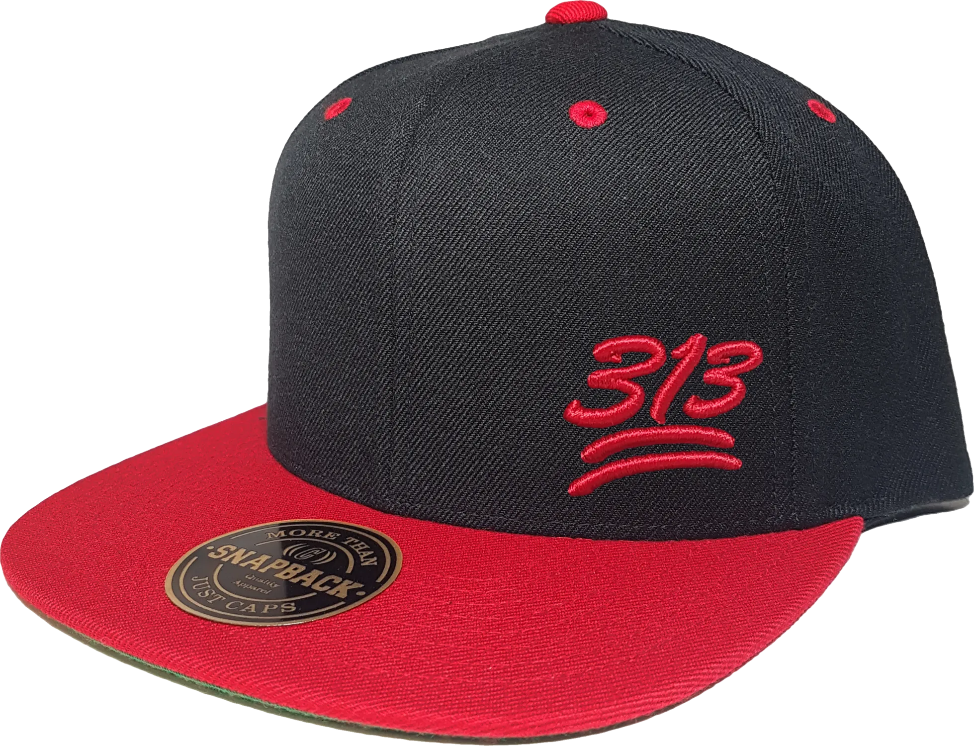 313 Snapback 100 Emoji Inspired Black Red