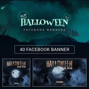 40 - Halloween Facebook Banners
