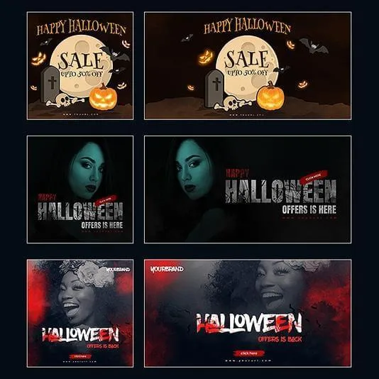 40 - Halloween Facebook Banners