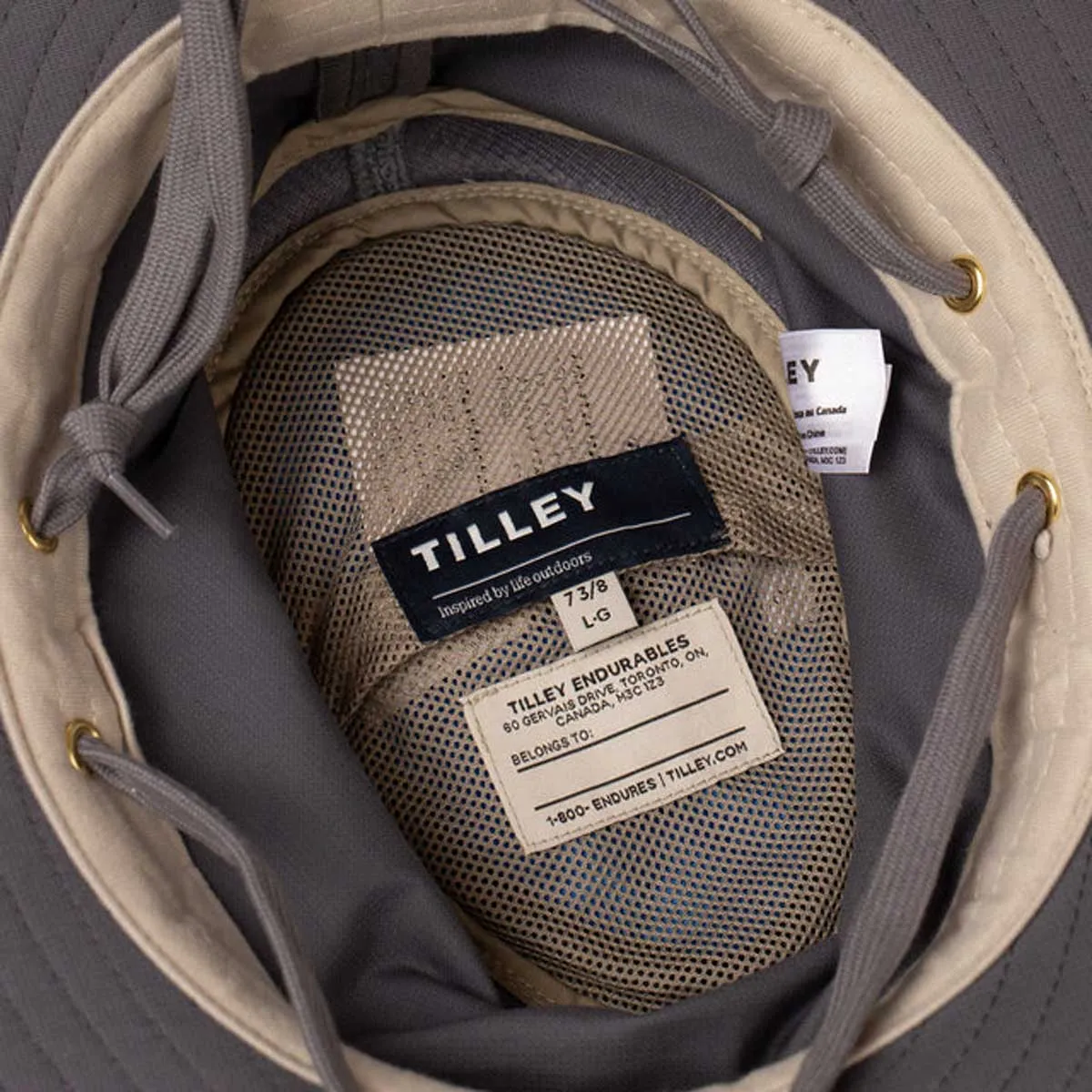 40% OFF TILLEY T4MO-1 AIRFLO Hiker's Hat - Grey - Size: 58cm - 7 1/4