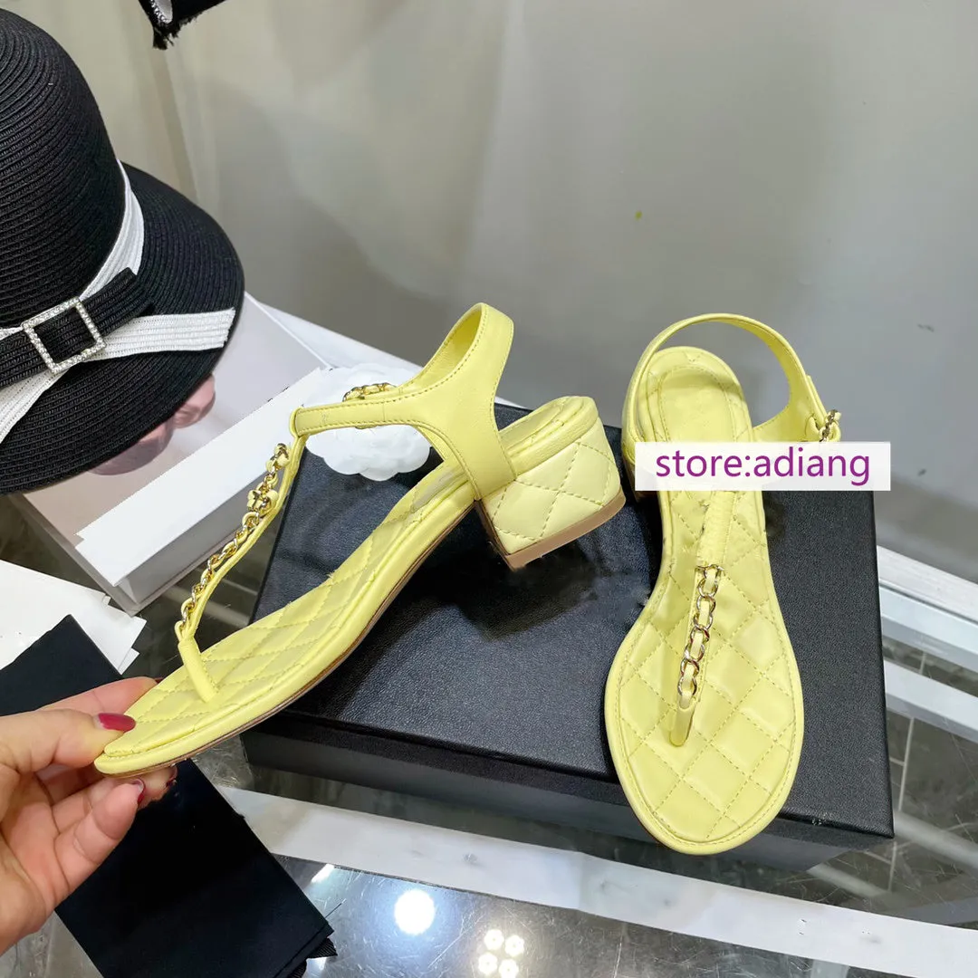 4.5cm thick heel Flip sandals slippers fashion shoes women 2023 high quality