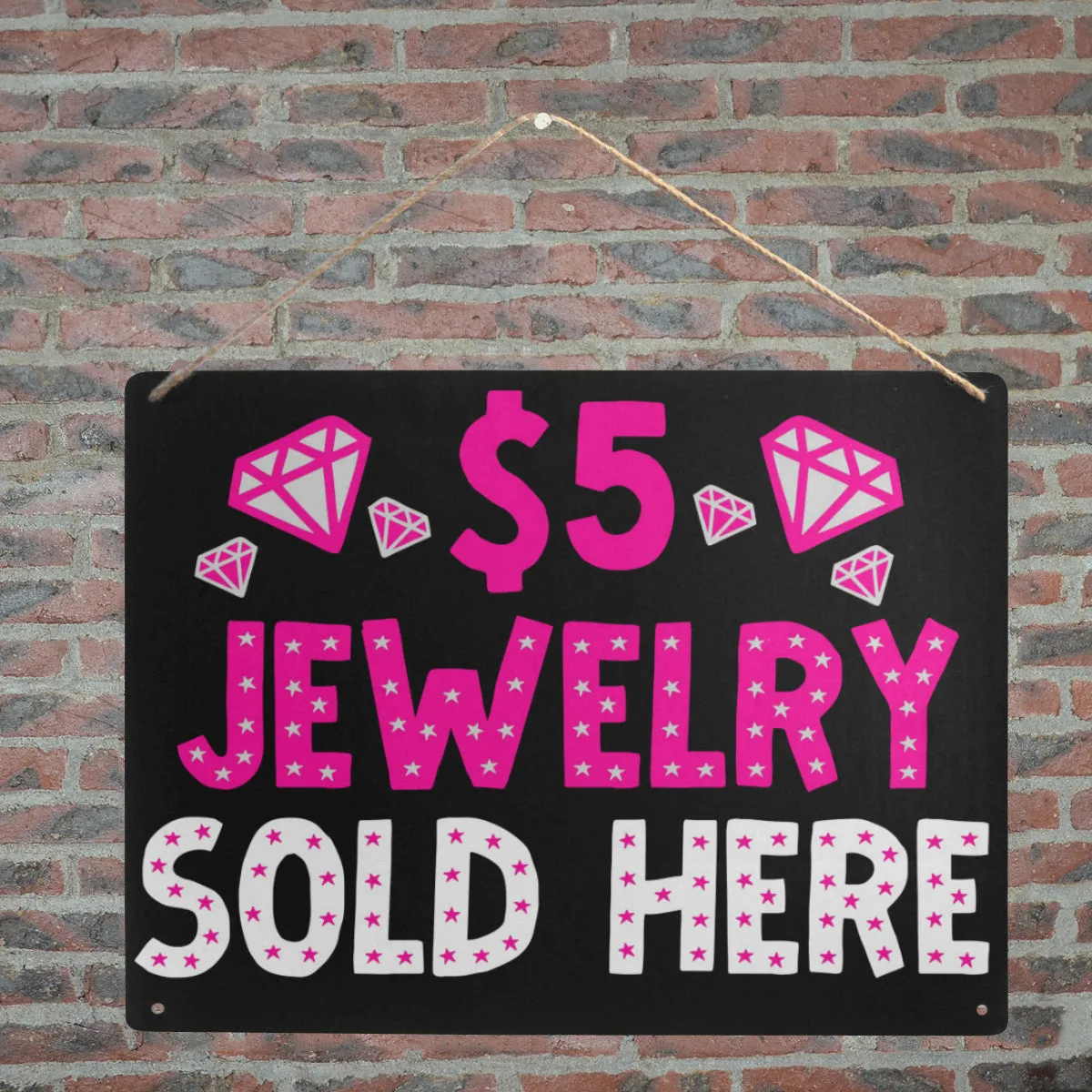 5 Dollar Jewelry Sign Metal Tin Sign 16"x12"