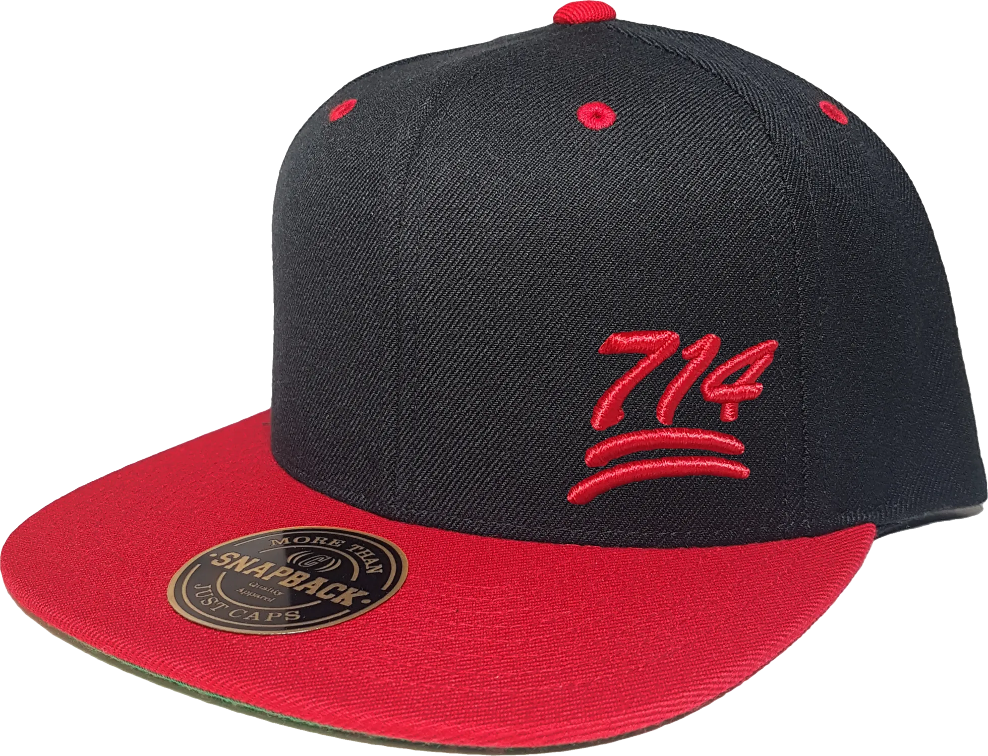 714 Snapback 100 Emoji Inspired Black Red