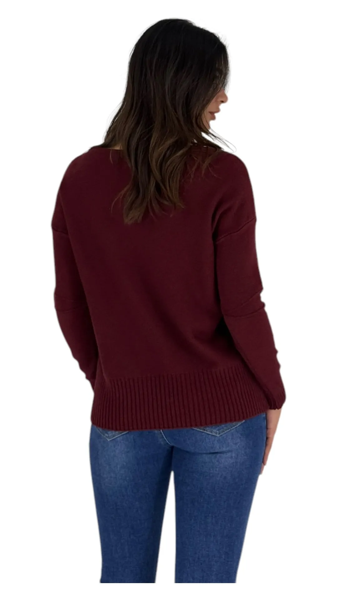 Addie Maroon Sweater