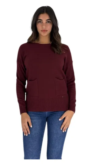 Addie Maroon Sweater