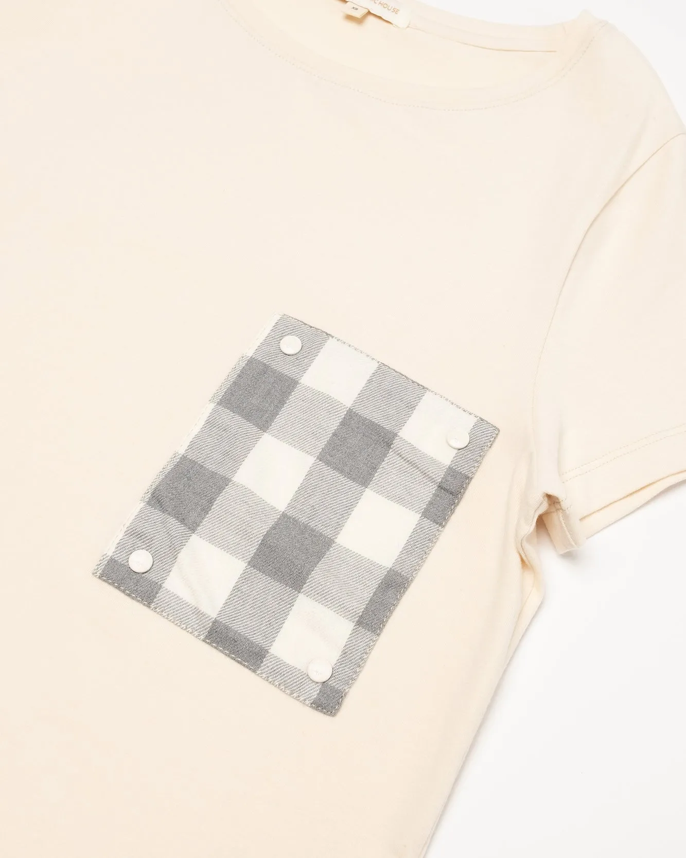 Adults Checker Pocket T-shirt